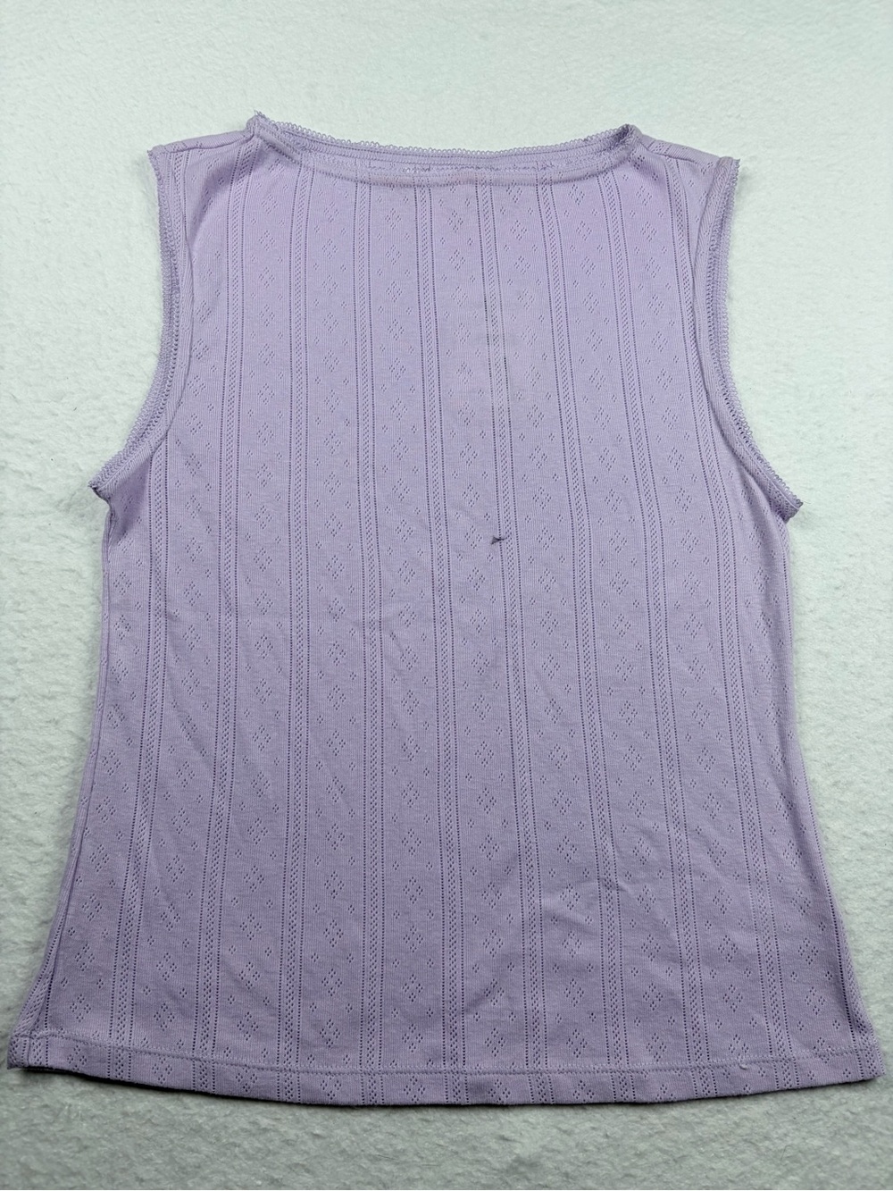 Elodie Lavender Pointelle Sleeveless Tank